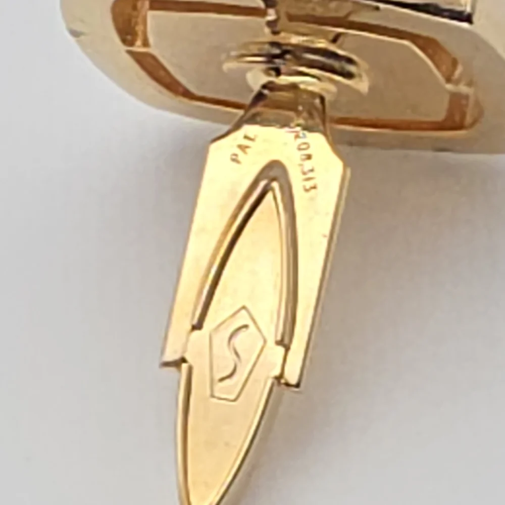 Vintage PIERRE CARDIN‎ Logo Cufflinks Gold & Silver Tones Classy FREE $HIPPING!!
